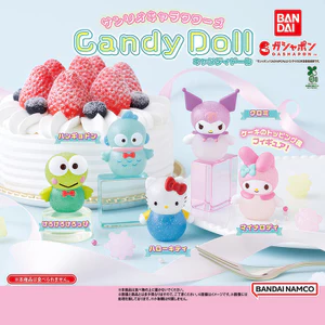 Hàng có sẵn BANDAI Sanrio Candy Dress Up Modeling Capsule Toy Half Fish Roe Hello Kitty Kuromi E7JL