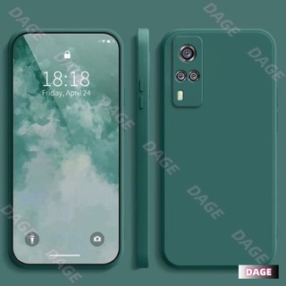 Ốp lưng cho Vivo Y31, Màu trơn Vivo Y31 Vỏ bảo vệ silicon chống rơi màu trơn đơn giản