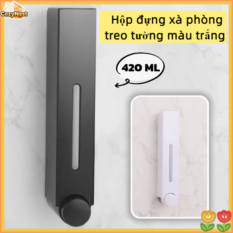 Hộp đựng xà phòng treo tường , loại ép,chống nước, nhựa ABS dày - Dùng phòng tắm khách sạn