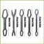 Cờ lê tự thắt chặt có thể điều chỉnh 5 mảnh Công cụ sửa chữa thép Vanadi Chrome Đa chức năng Tự gelhvn