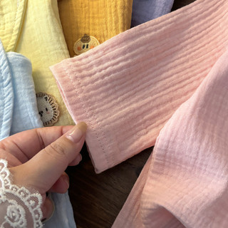 (6m-12Yrs) Bé Trai Bé Gái Cotton Gạc Ve Áo Bộ Đồ Ngủ Màu Trơn Mùa Hè Mặc Nhà Cho Bé Tập Đi Trẻ Em Thoáng Khí Loungewear