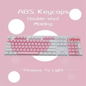 DARON Cơ Keycaps Trong Suốt 104 Chiếc Bàn Phím Cơ 104 / 108 980k Đầy Màu Sắc Trống Keycaps
