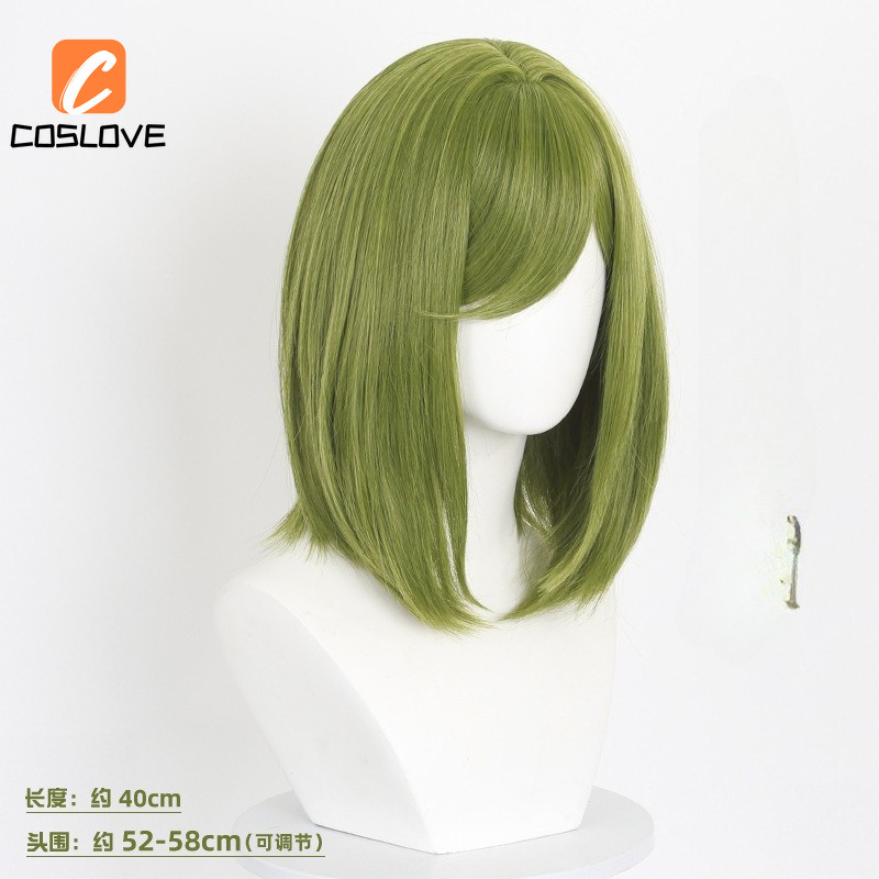 Tóc giả cosplay màu xanh đậm, thẳng - Phụ kiện tóc dễ thương dành cho cô gái anime phù thủy