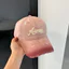 Mũ bóng chày retro màu hồng gradient, thiết kế mới dành cho mùa xuân - hè, bảo vệ làn da khỏi nắng