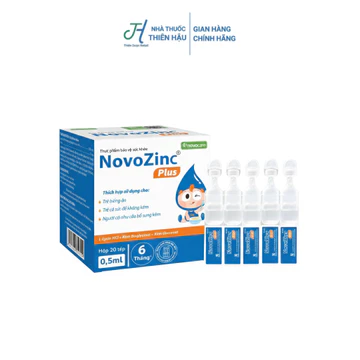 Kẽm tép Novocare Novozinc Plus bổ sung Kẽm & Lysin cho bé biếng ăn, hỗ trợ tăng đề kháng, thơm ngon