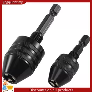 2 Chiếc Hex Shank Keyless Khoan Chuck, Bộ Chuyển Đổi Tua Vít Bộ Chuyển Đổi Máy Khoan Thay Đổi Nhanh Công Cụ Mũi Khoan (0.6-8mm, 0.3-3.6mm)