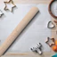 Pin lăn chống dính cho Pizza Dough Thiết kế tiện dụng cho Studio làm bánh chuyên nghiệp Easy Grip