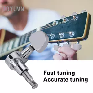 Toyuvn 3L3R Đàn Guitar Chỉnh Chốt Khóa Chỉnh Hợp Kim Kẽm Máy Đầu Bạc