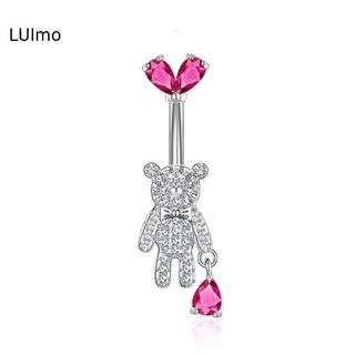 LUImo Mặt Dây Chuyền & Nhẫn Rốn Thép Không Gỉ Hình Thú, Trái Tim và Hoa Văn Bướm