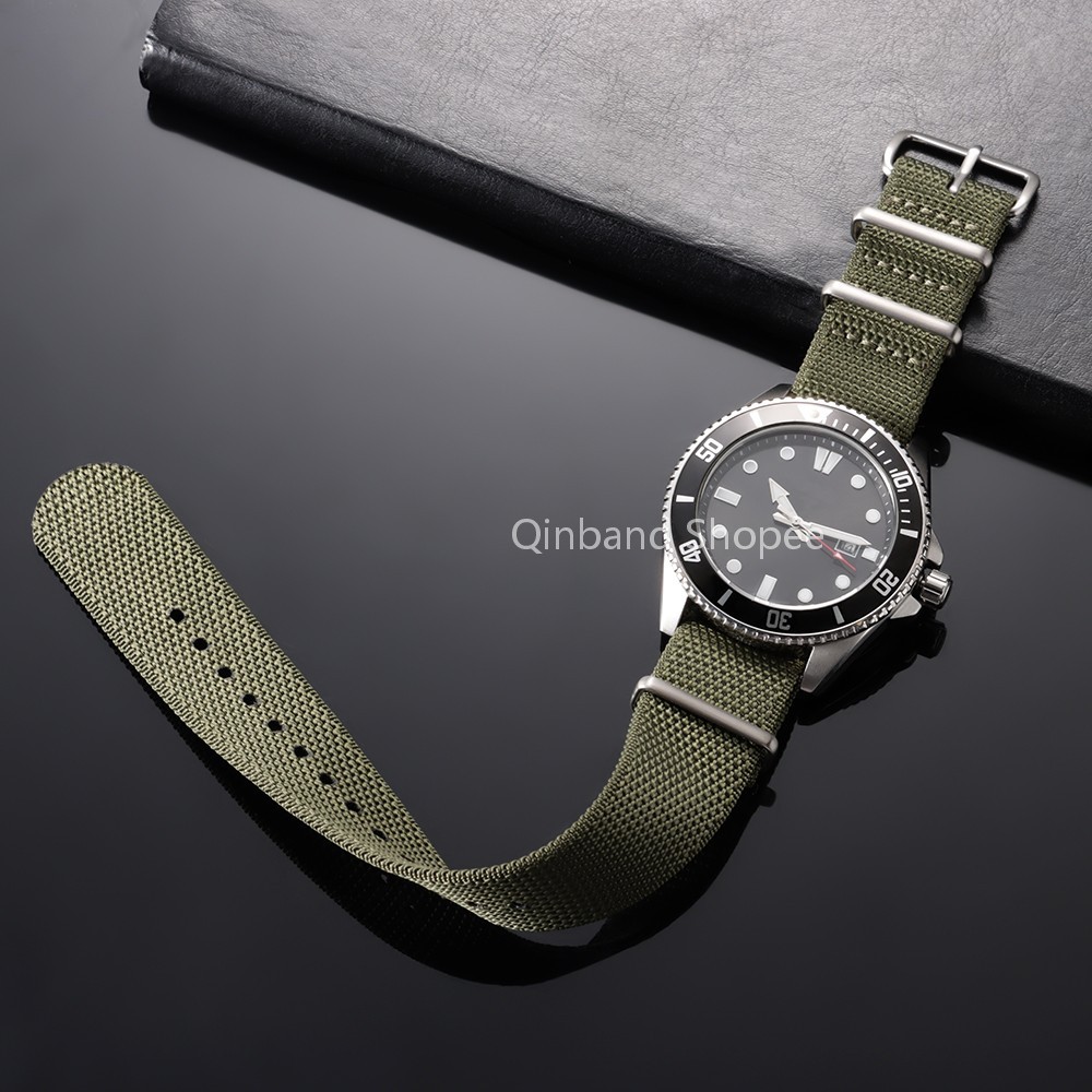 NATO Nylon Vải Dây Đeo Đồng Hồ Cho SEIKO Diver Phong Cách Quân Sự Dệt Dệt Đồng Hồ Dây 20 Mm 22 Mm Vòng Thay Thế Nam Nữ