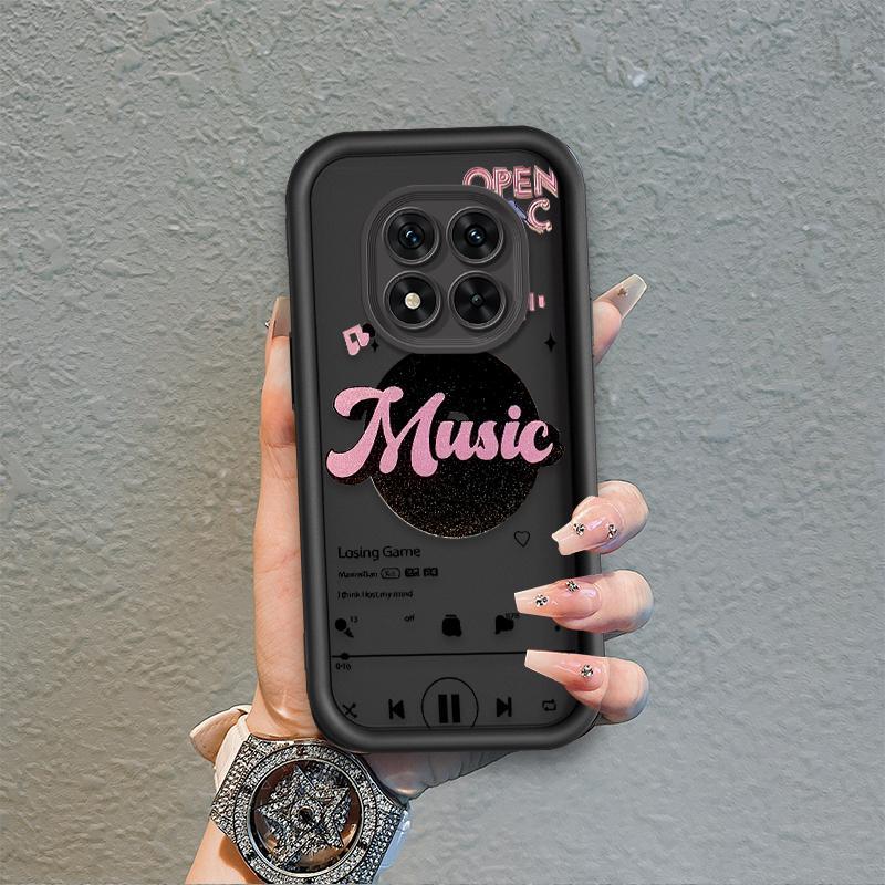 Ốp Lưng Cho Redmi Note 14 Pro 5G Hoạt Hình Silicon Mềm Ốp lưng TPU Like Music girl Angel Eye Chống Sốc Ốp Lưng