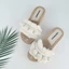 Giày Eva Nêm Gót Tua Rua Nữ Mùa Hè Phiên Bản Hàn Quốc Thời Trang Tất Cả Trận Đấu Flip-Flops Ngoài Trời Đi Biển Kỳ Nghỉ Chống Trơn Trượt