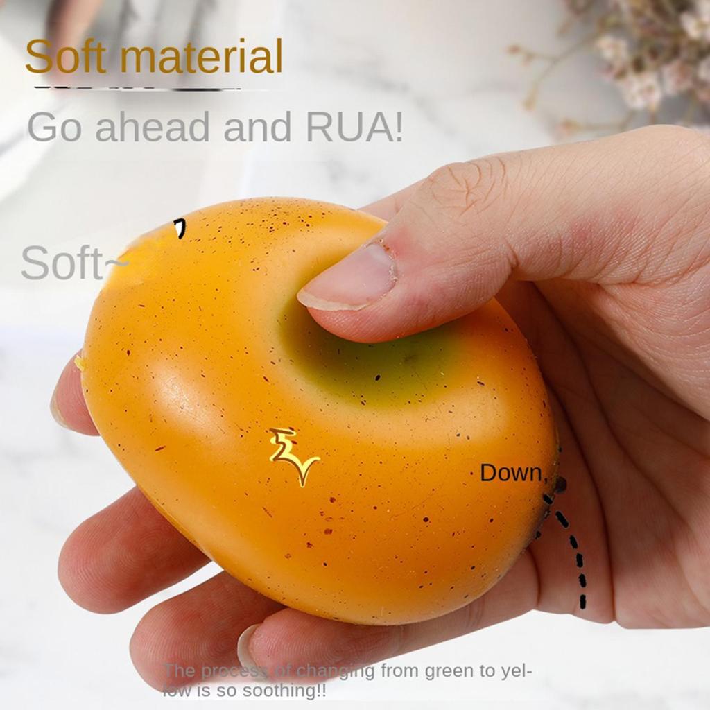 Đổi Màu Squishy Golden Mango Slow Rebound Pinch Thuốc mỡ trái cây Giảm căng thẳng Fidget Toy