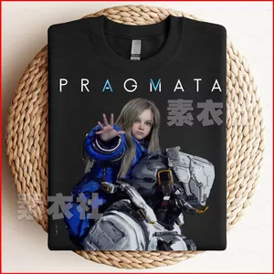 Áo thun anime unisex tay ngắn Capcom Pragmata, phù hợp xu hướng thời trang mùa hè