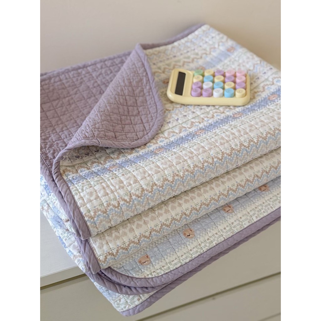 (CH702) Chăn hè cotton với tông màu pastel nhẹ nhàng kèm họa tiết dễ thương nổi bật, độ bền cao và êm ái Memminbedding