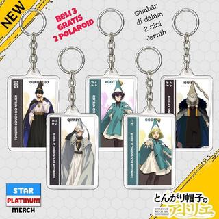Gantungan Kunci Tongari Boushi no Atelier - Keychain Witch Hat Atelier - Ganci Anime - Gantungan Kunci