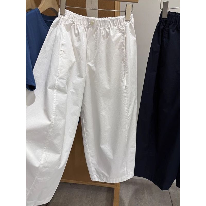 Quần bóng bay nữ bằng vải cotton đã giặt, kích thước lớn, phong cách Hàn Quốc sang trọng, phù hợp mùa hè