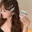 Kẹp Tóc Xoay Mặt Pha Lê Sang Trọng với Viền Ngọt Ngào - Mới