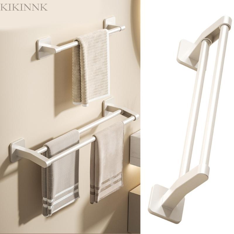 KIKIN Giá treo khăn tắm có thể tháo rời Lắp đặt nhanh Kệ khăn nhựa chống thấm nước