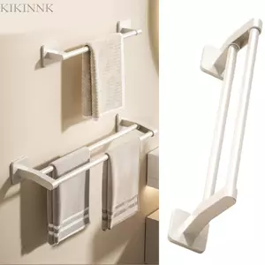 KIKIN Giá treo khăn tắm có thể tháo rời Lắp đặt nhanh Kệ khăn nhựa chống thấm nước