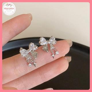 Bông Tai Nơ Zircon Phong Cách Hàn Quốc - Quà Tặng Perfect Cho Tiệc Sinh Nhật Bé Gái