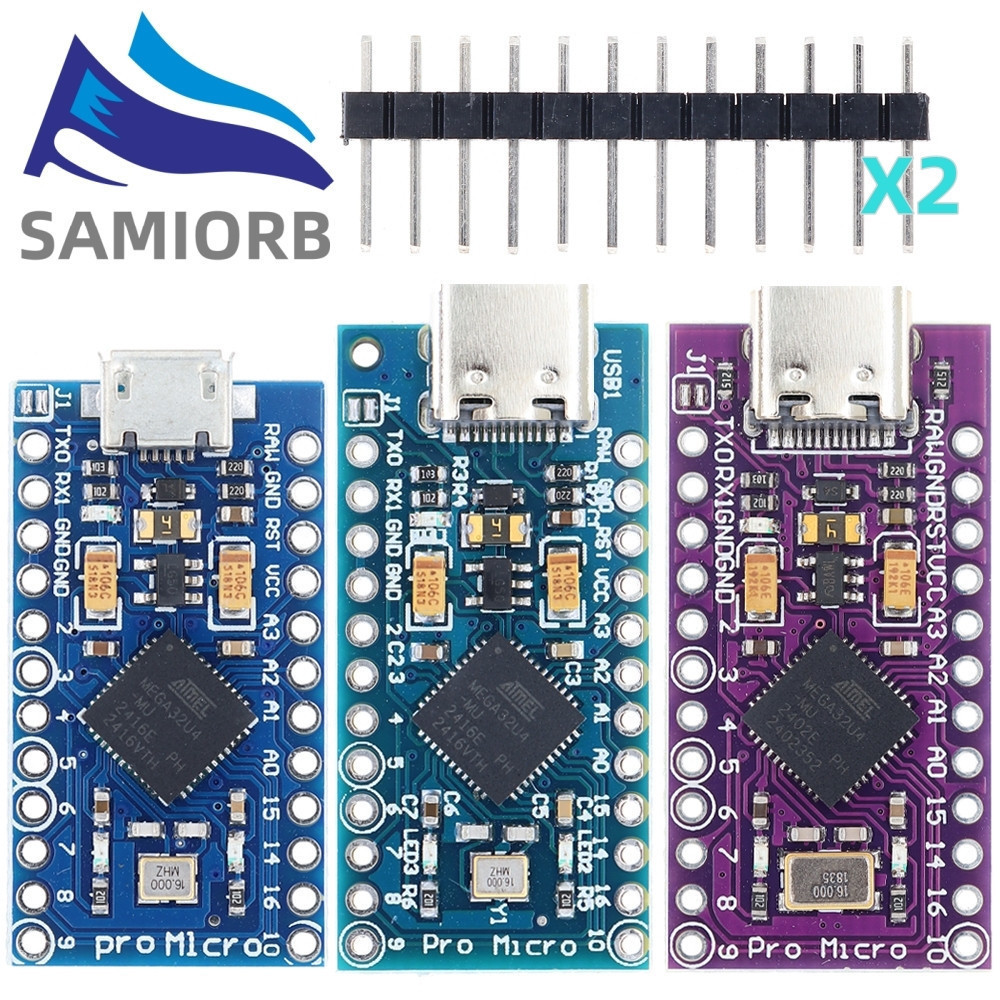 178 Mô Đun Mini/Type-C/Micro USB Pro ATMEGA32U4 5V/16MHZ Kèm Đầu Nối 2 ...