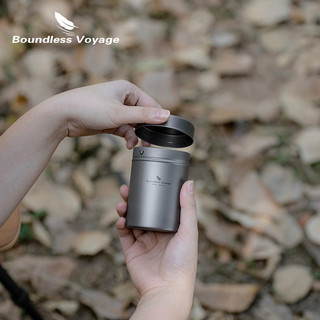 Boundless Voyage Hộp Trà Titan Di Động Mini Thiếc Bình Cà Phê Đường Bột Bảo Quản Thực Phẩm -Không Rò Rỉ Ti3212D
