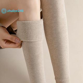 < zhuliye246 > 1 Cặp Trên Đầu Gối Cao Chân Không Chân Ấm Áp Nữ Mùa Đông Dệt Kim Móc Giày Dài Tất Ấm Áp Chân Dài Ấm Áp Giữ Nhiệt Đùi Cao Tất