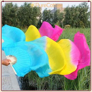 Quạt nhảy múa bụng pure cotton 150cm, màu gradient đa dạng - Giao hàng từ Việt Nam