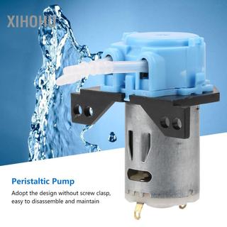 Xihoho Bơm nhu động DIY Định lượng Đầu ống DC12V/24V cho Máy bơm định lượng phòng thí nghiệm bể cá (12V 1 x 3)