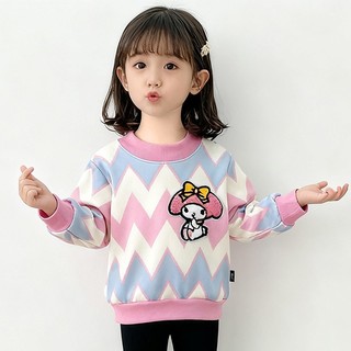 ÁO Sweatshirt DàI Tay KiểU HàN MớI Cho Bé GáI 4 10T Phong CáCh NgọT NgàO áO Thun