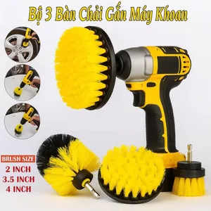 Đầu Chải Gắn Máy Khoan, Đầu Cọ Vệ Sinh Chà Rửa Xe Và Sàn Nhà Với Mọi Loại Máy Khoan
