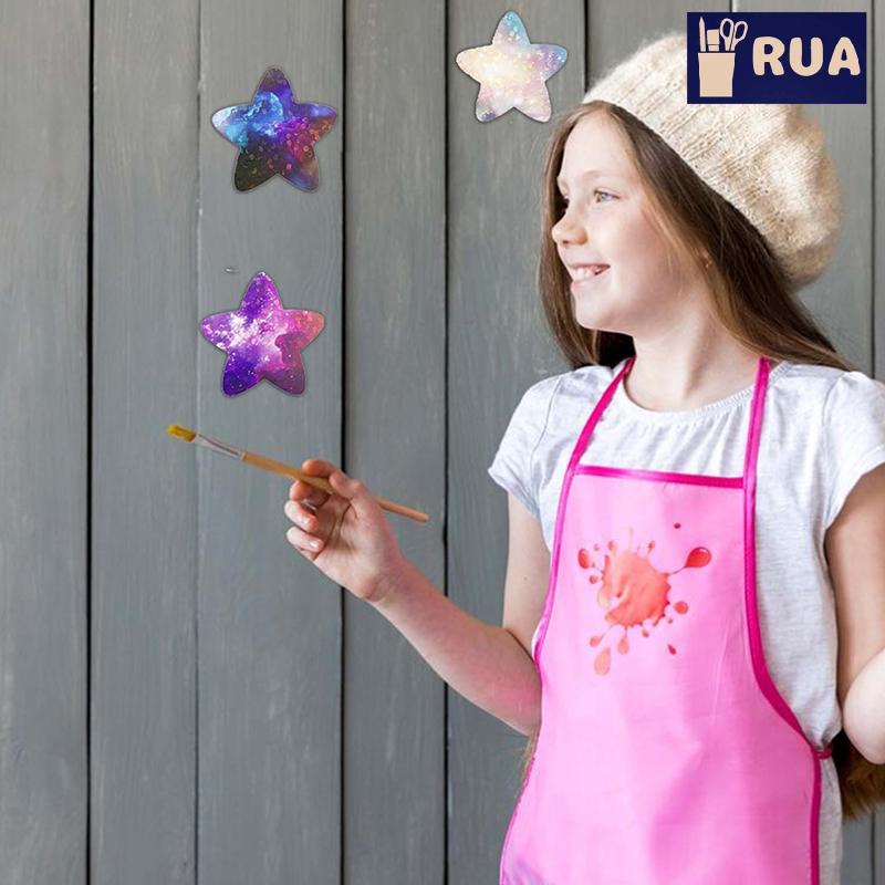 RUA 500 Miếng Dán Không Gian Ngôi Sao Tự Dính Phần Thưởng Quà Tặng Trang Trí Có Nhãn Dán Nhãn 1 Inch Mới