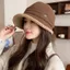 Mũ ngư dân MERIGGIARE, Giữ ấm sang trọng Mũ xô, Mũ Panama chu vi đầu lớn chống gió có thể điều chỉnh thời trang dành cho nữ