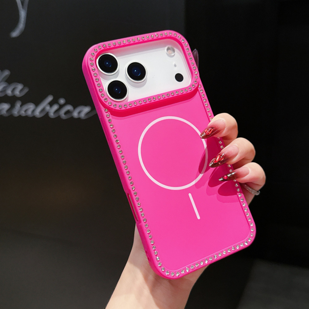 Ốp điện thoại từ tính đầy màu sắc tỏa sáng cho iPhone 17 16 15 14 13 12 11 Pro Max 17 Air 16 15 14 Plus Vỏ đơn giản thời trang chống rơi