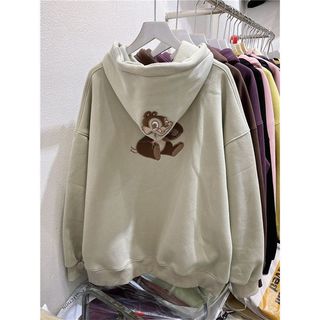 Sóc Thêu Có Mũ Trùm Đầu Áo Hoạt Hình Hàng Hóa Mới Rời