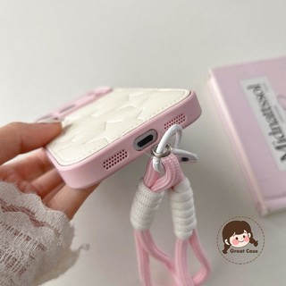 Ốp điện thoại dập nổi Ins Style Stars cho Xiaomi 17 Pro Max 15 14 Pro 13 Poco F8 F7 F6 Pro Ultra X7 Vỏ khung màu hồng dễ thương Vỏ bảo vệ ống kính sang trọng có dây buộc ngắn