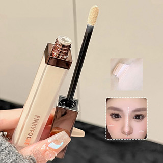 PINKYFOCUS Che khuyết điểm làm sáng mặt, chất lỏng che quầng thâm, chống nước, chống mồ hôi