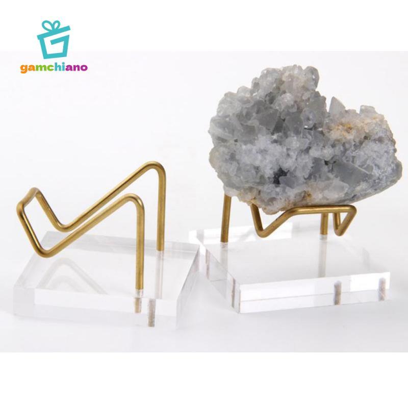 Kệ Acrylic Đá Pha Lê Cụm Đứng Đế Trang Trí Nhà Khoáng Mẫu Quặng trưng bày Kệ Giá