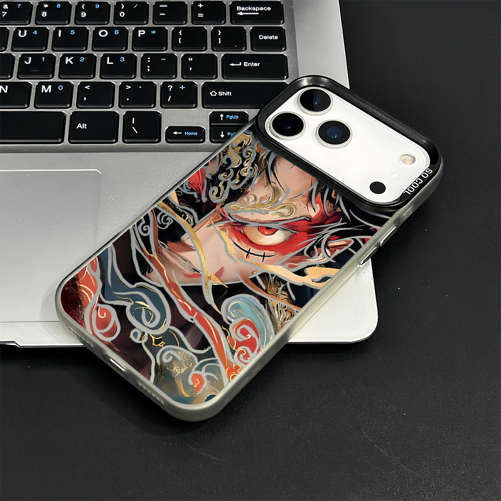 Dành Cho iPhone 17 Pro Max 16 Pro / 15 14 13 One Piece Luffy Của Kanagawa Micro Frosted Ốp Điện Thoại iPhone 12 11 X Xr 7 8 SE Vỏ iPhone Chống Sốc