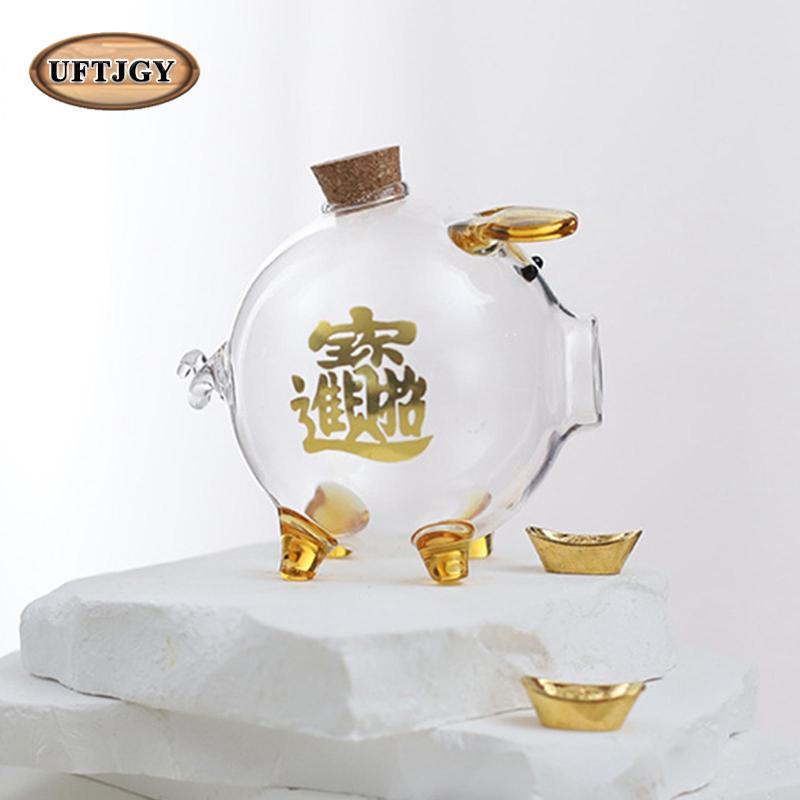 Heo Đất Tiết Kiệm Thủy Tinh Hộp Đựng Lợn Sưu Tập Hộp Bảo Quản Borosilicate Tổ Chức Nồi Thích Hợp Cho Bé Trai Bé Gái Văn Phòng Tại Nhà Mầm Non