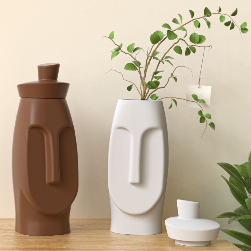 Khuôn Silicon Hình Học Hiện Đại cho DIY Bình Nhựa Đúc - Tạo Bình Độc Đáo & Trang Trí Nhà Cửa
