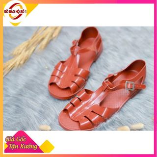 Dép Rọ BĐ cao su[loại 1]dép dọ đi nắng đi mưa, bảo hộ chân đi lao động, đi rừng chống trơn trượt quai kim loại siêu bền