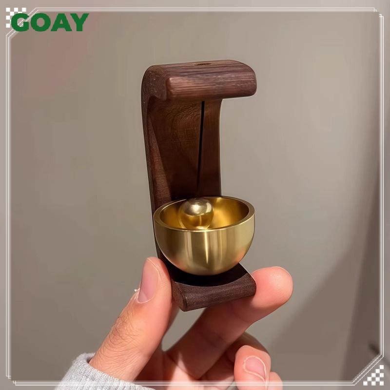 GOAY Chuông cửa tự dính phong cách Nhật Bản / Chuông gió bằng gỗ Dopamine / Chuông va chạm bằng đồng thau từ tính Trang trí cửa nhà VN