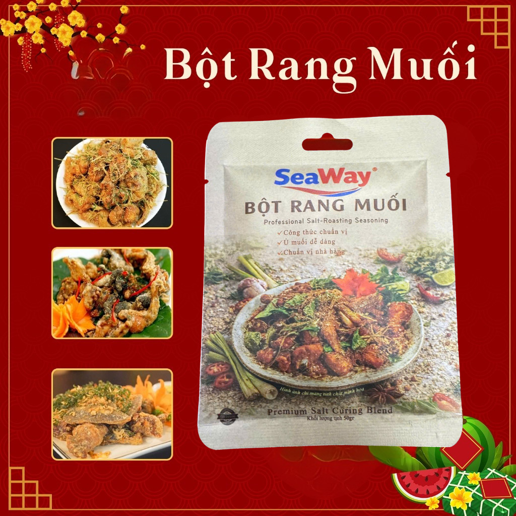 Bột Rang Muối Làm Các Món Gà, Tôm, Ba Ba, Dê, Ếch, Vịt, Sụn Gà, Cá, Hải Sản Rang Muối Chuẩn Vị