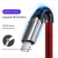 Cáp sạc điện thoại công suất cao 3 IN 1 USB sang IOS + Type C + Micro 200W 1.3M / 2M Lưới câu cá tùy chọn Dây dữ liệu dệt Hỗ trợ ios15-17