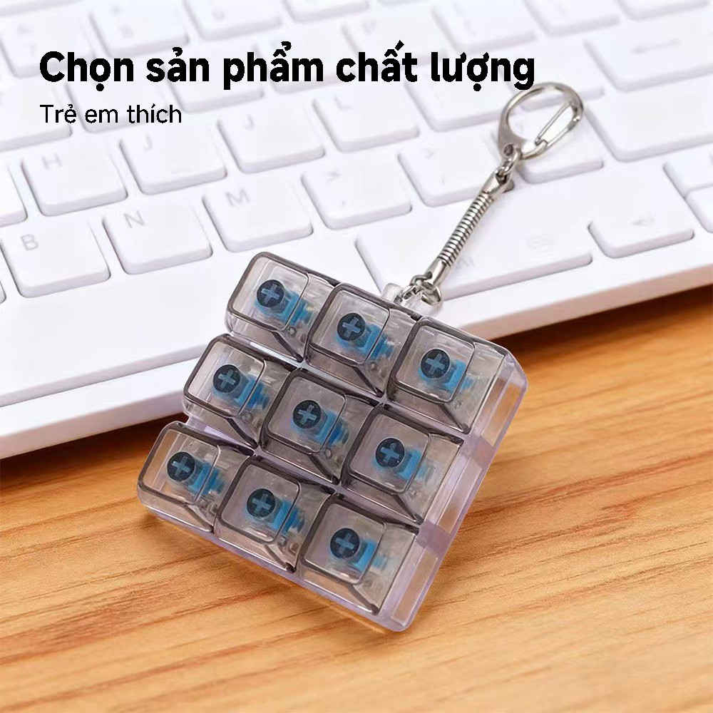 Bàn Phím Fidget, Bàn Phím Fidget, Móc Khóa Đa Năng Clicker Giải Nén Quà Tặng Cho Bé Trai Bé Gái Trong Khi