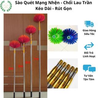 Chổi quét trần, vợt hoa quả, lưỡi cưa cành cây, liềm cắt cành