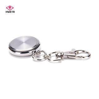 HWETR Thép không gỉ Quartz Nhà thơ Đồng hồ Móc chìa khóa dễ thương Quà tặng mới