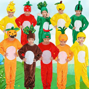 💕Chỗ💕 Trẻ Em Trái Cây Rau 3-12 Tuổi Trang Phục Quần Áo Cho Bé Gái Trới Lạ Halloween Giáng Sinh
